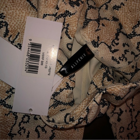 All Fenix || NWT || Anthropologie Brand White Python 7/8 Leggings - Picture 8 of 11